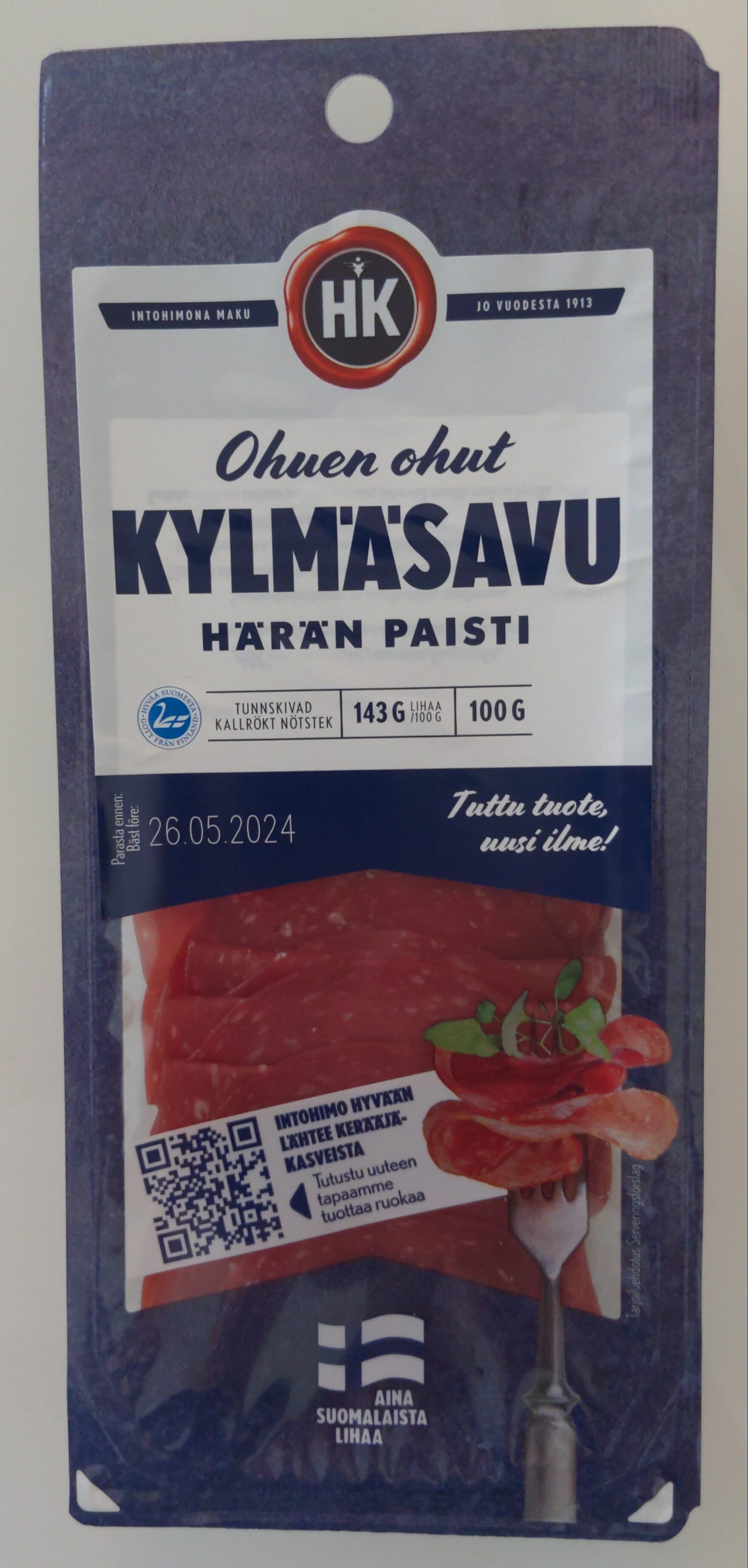 HK Ohuen Ohut Kylmäsavu Härän Paisti packshot