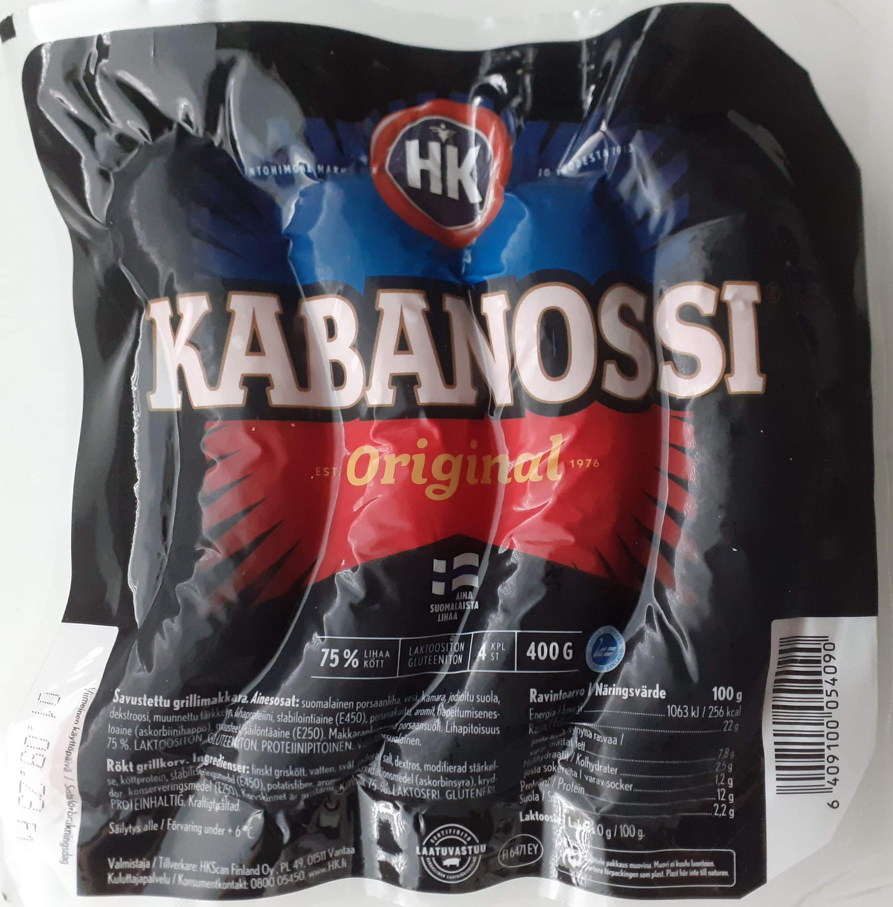 HK HK Kabanossi Original smoked barbecue sausage packshot