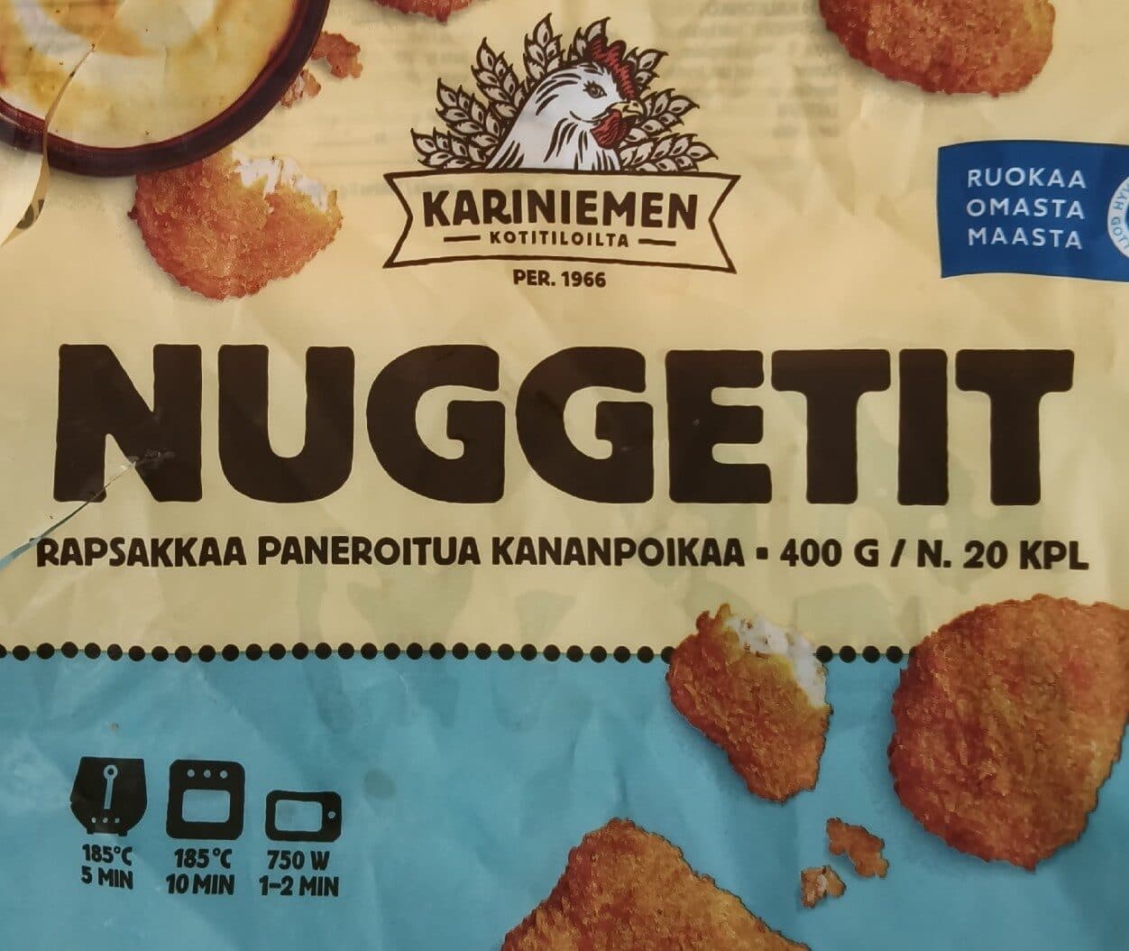 Kariniemen Nuggetit packshot