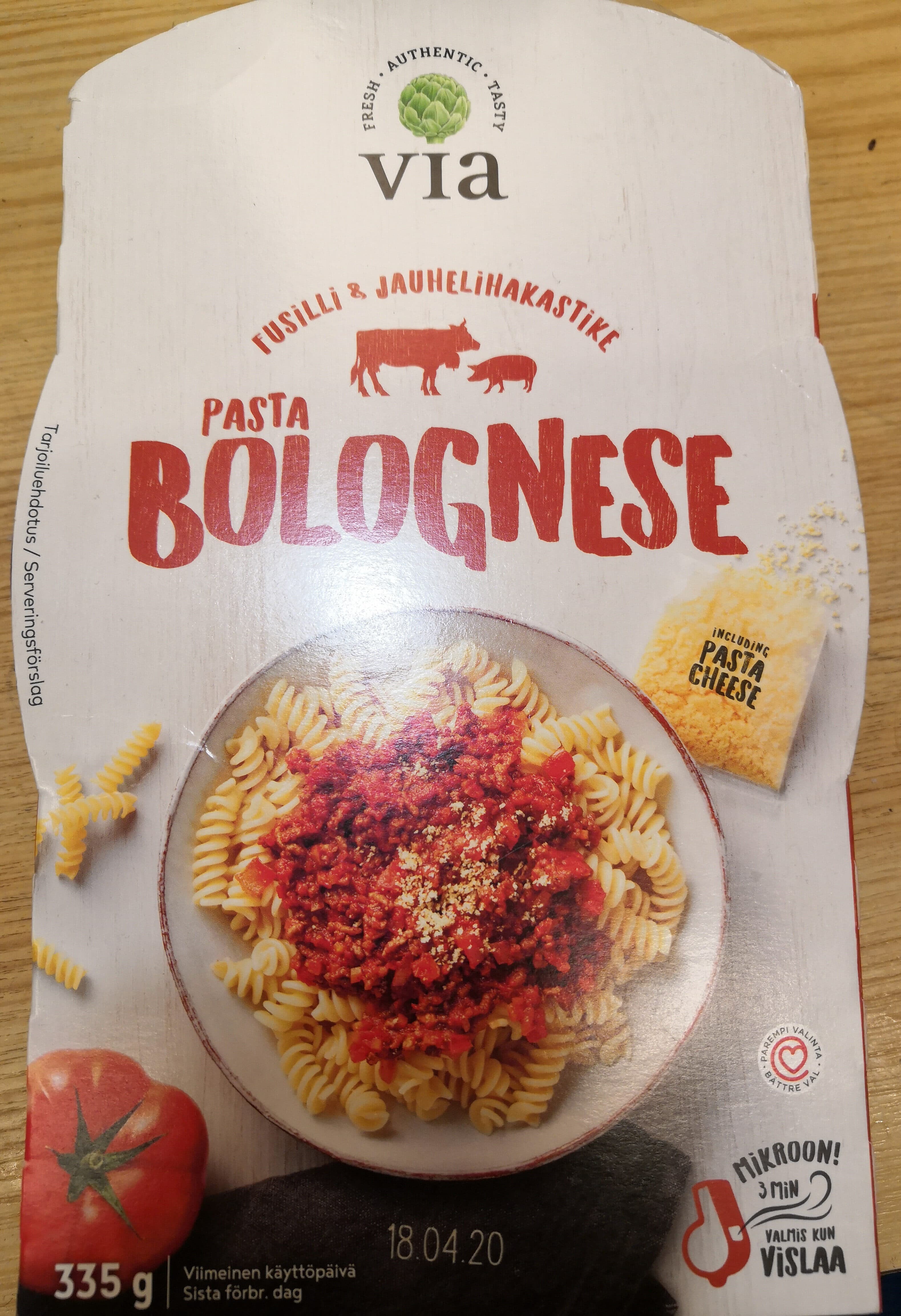 Via Pasta bolognaise packshot