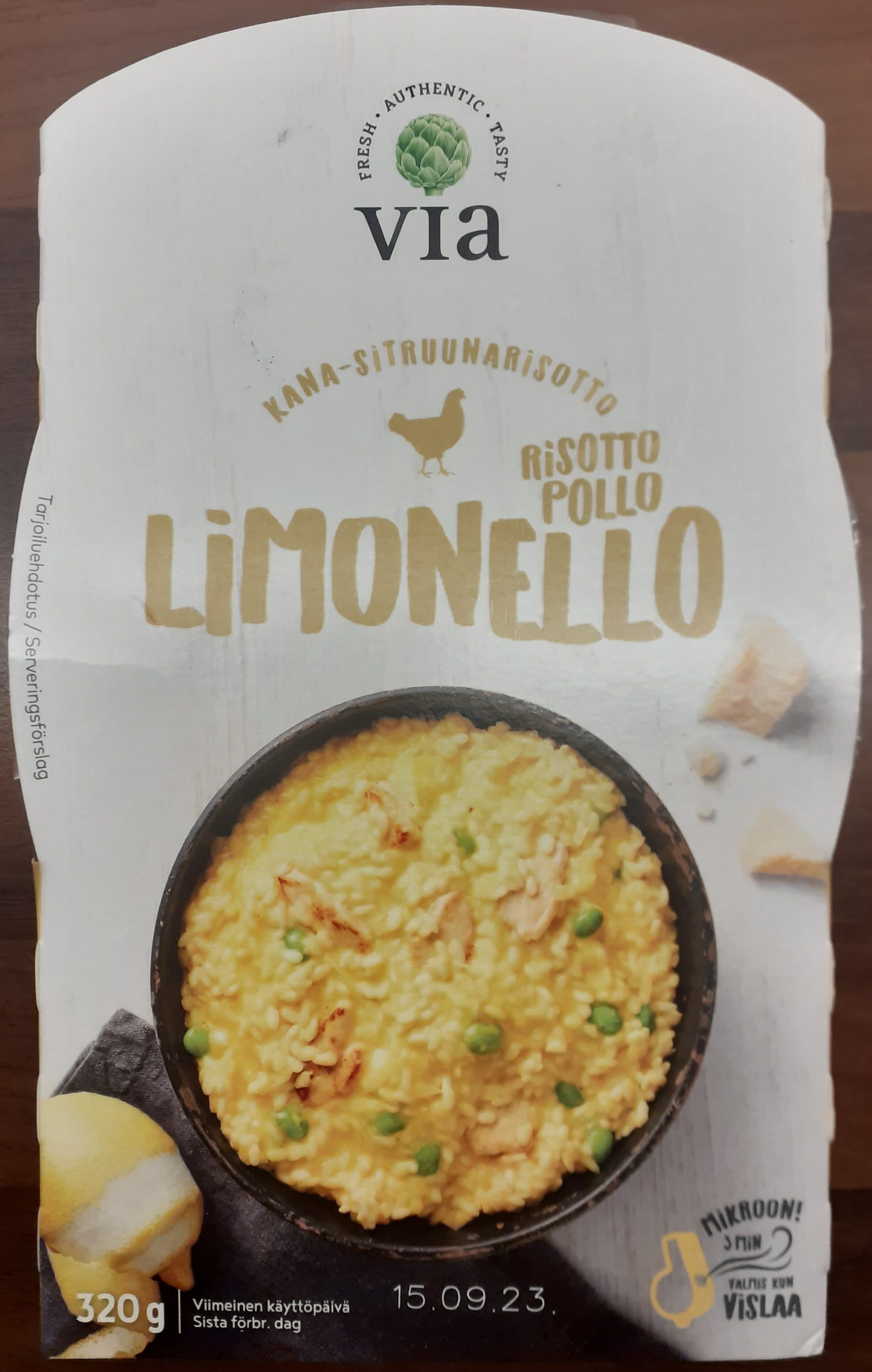 Via Via Risotto pollo limonello packshot