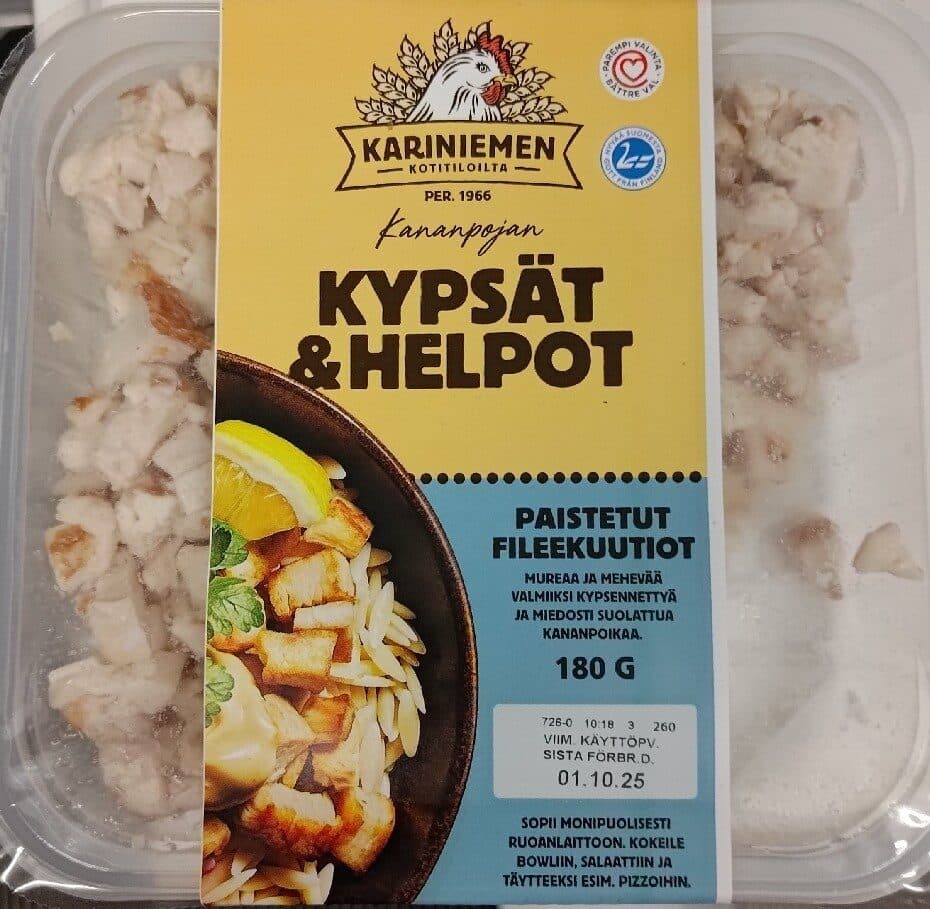 Kariniemen Paistetut Filee Kuutiot packshot