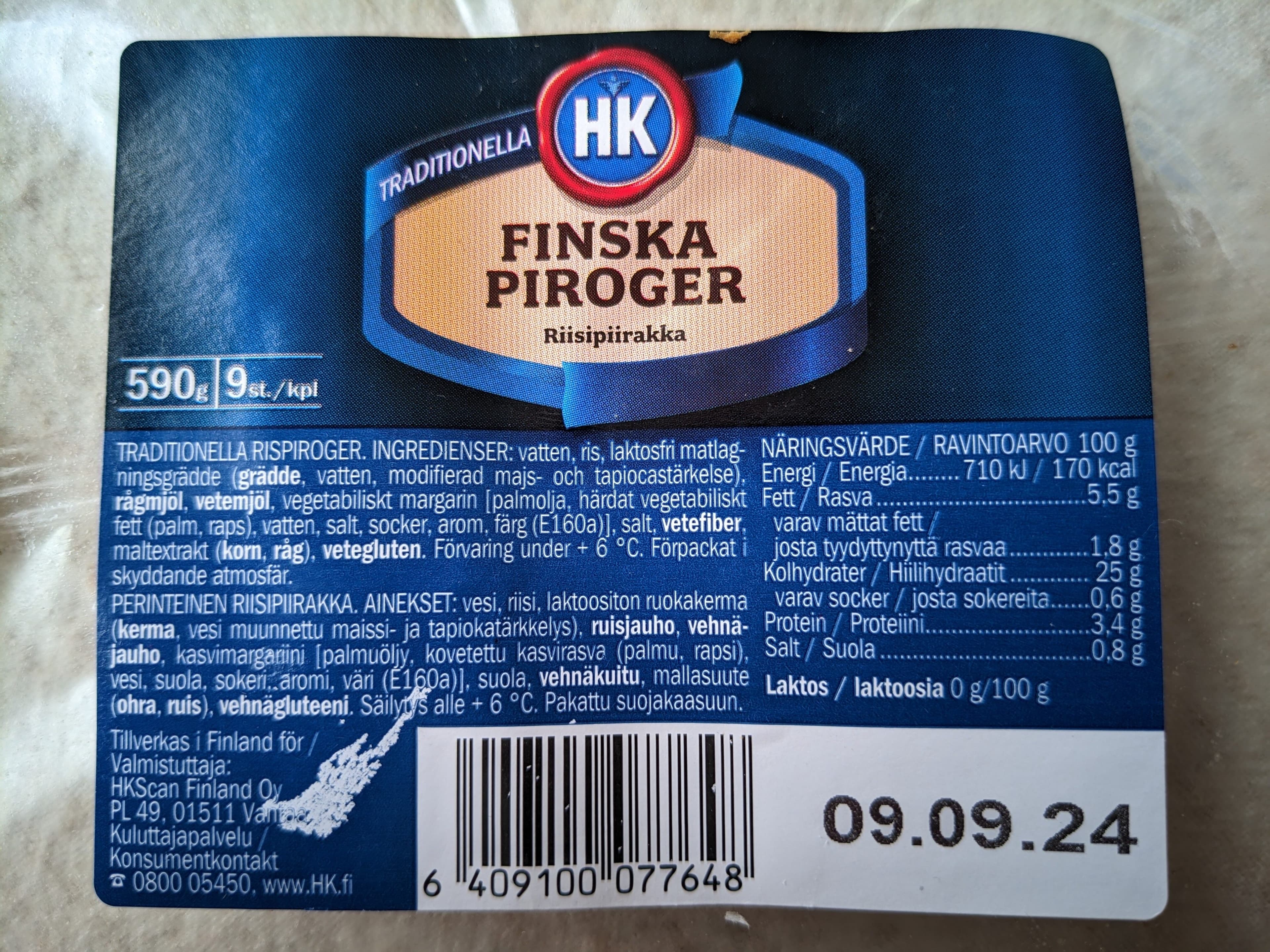 HKScan Finska Piroger packshot