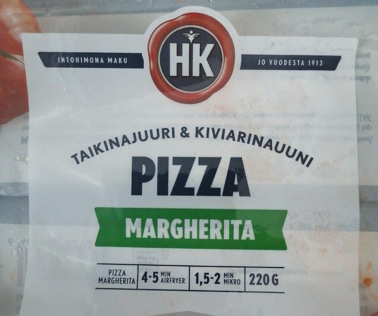 HK Pizza Margherita packshot
