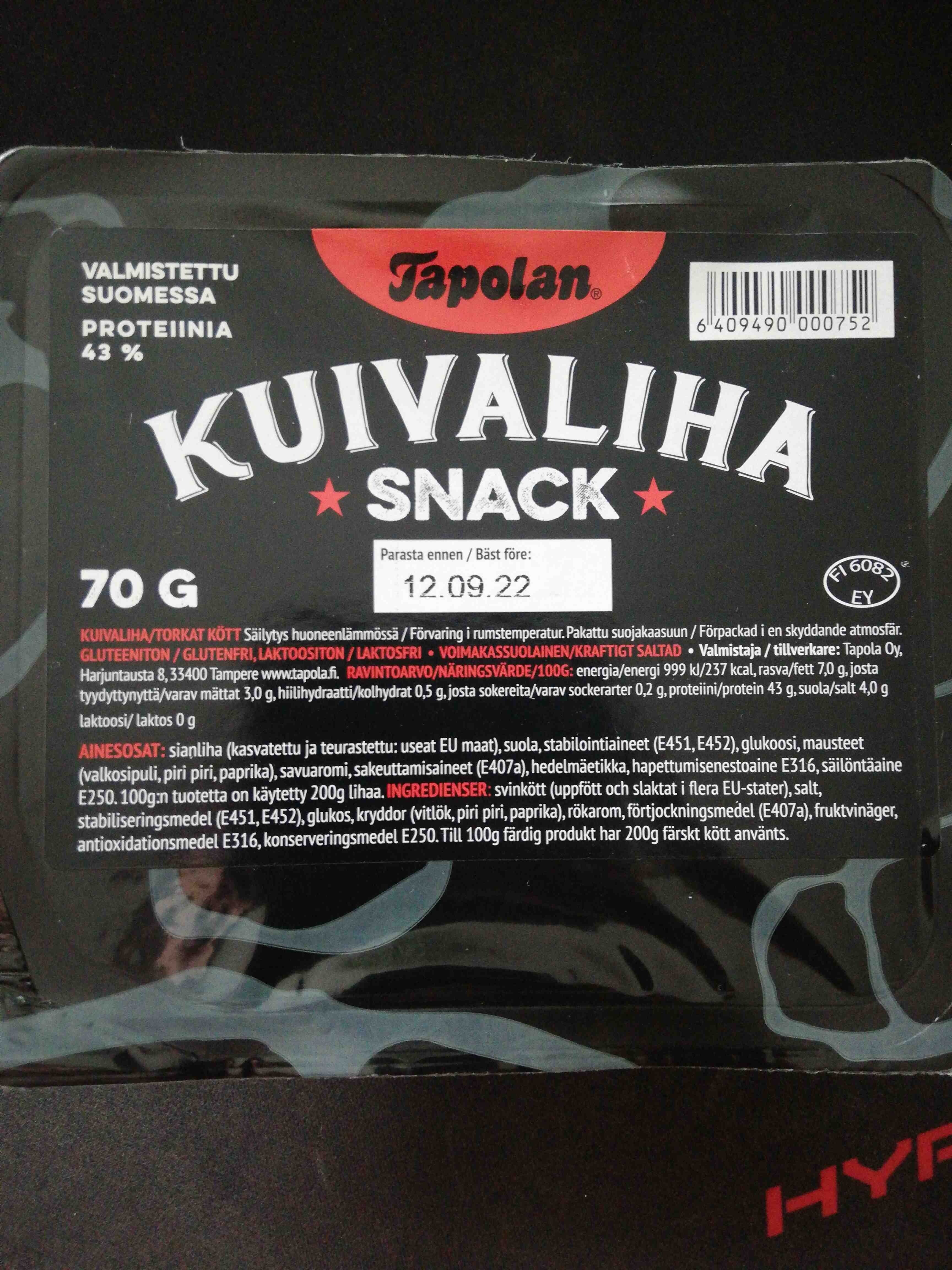 Tapolan Kuivaliha snack packshot