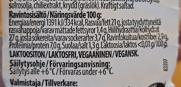 Chef Lundén Chili-delikaurakolmioleipä packshot