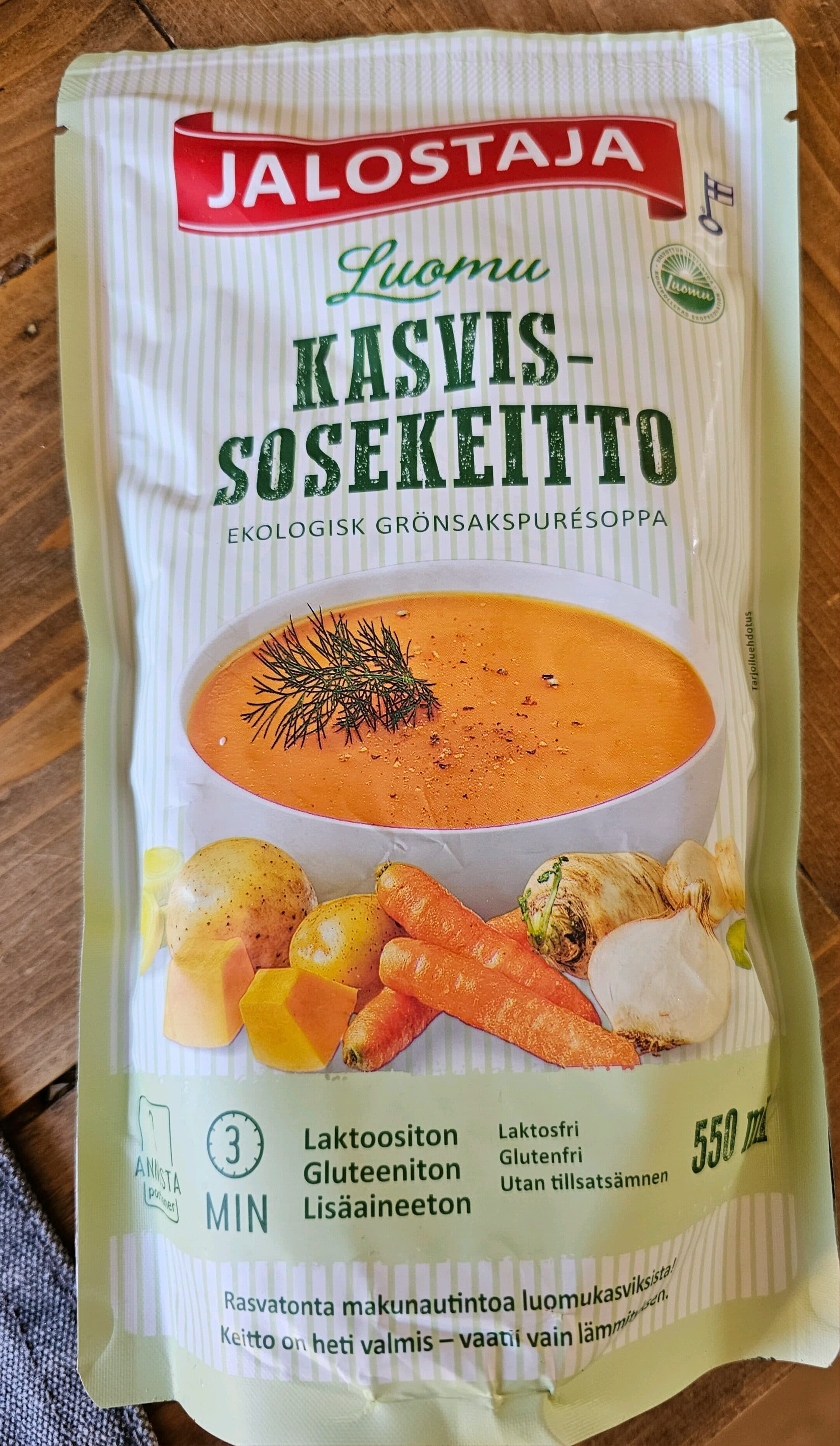 Jalostaja Luomu Kasvissosekeitto packshot