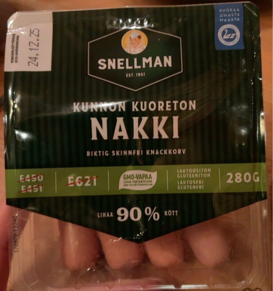 Snellman Kunnon Kuoreton Nakki packshot