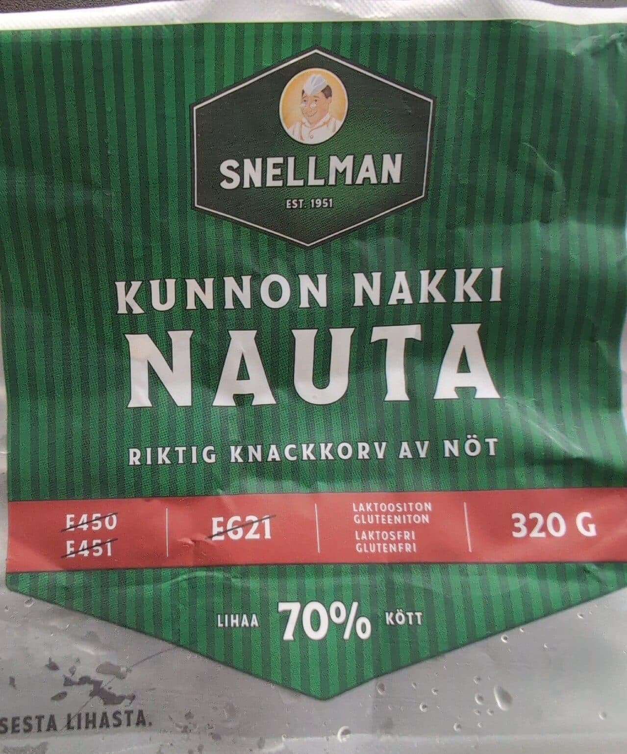 Snellman Kunnon Nakki Nauta packshot