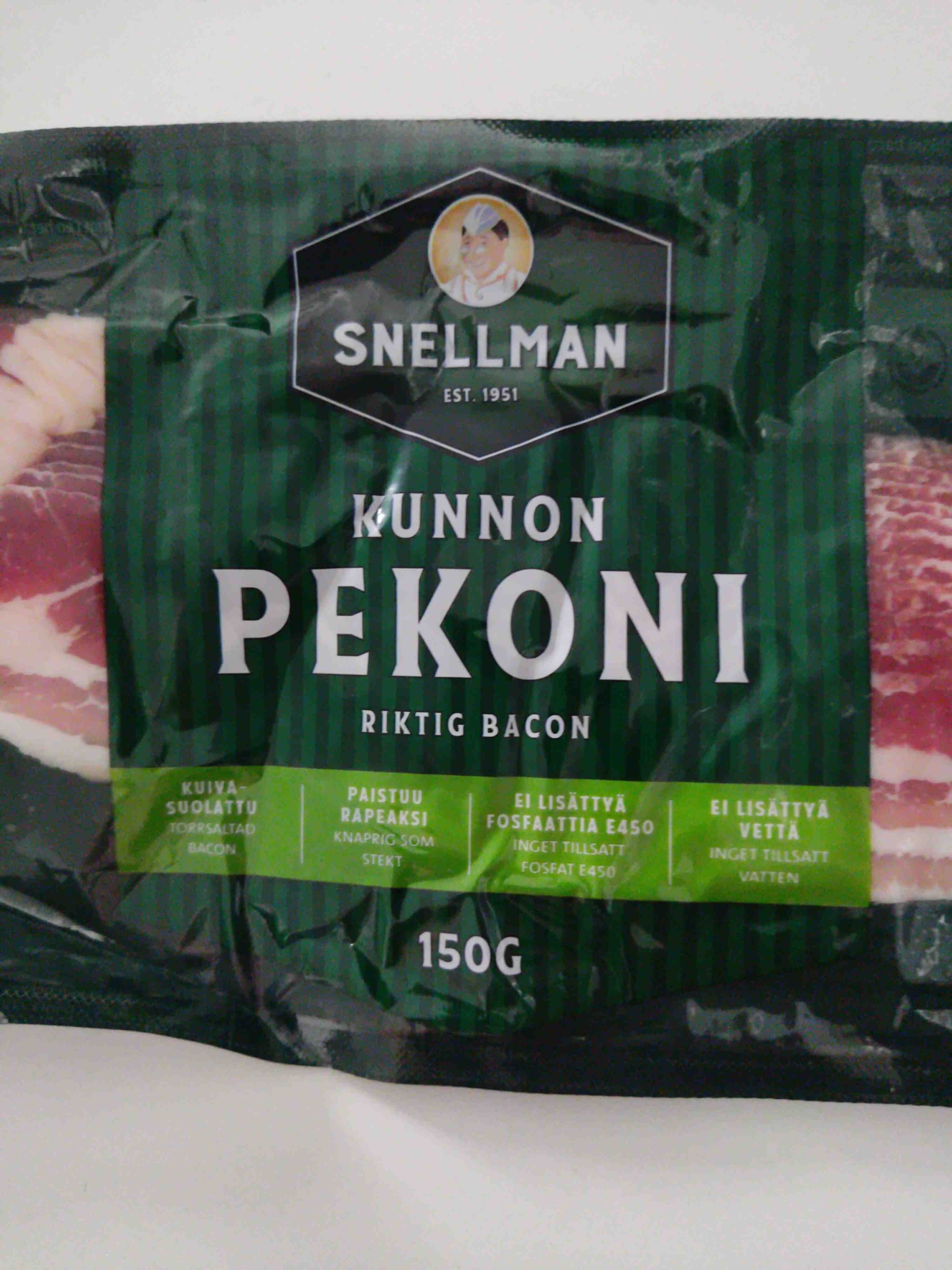 Snellman Kunnon Pekoni packshot