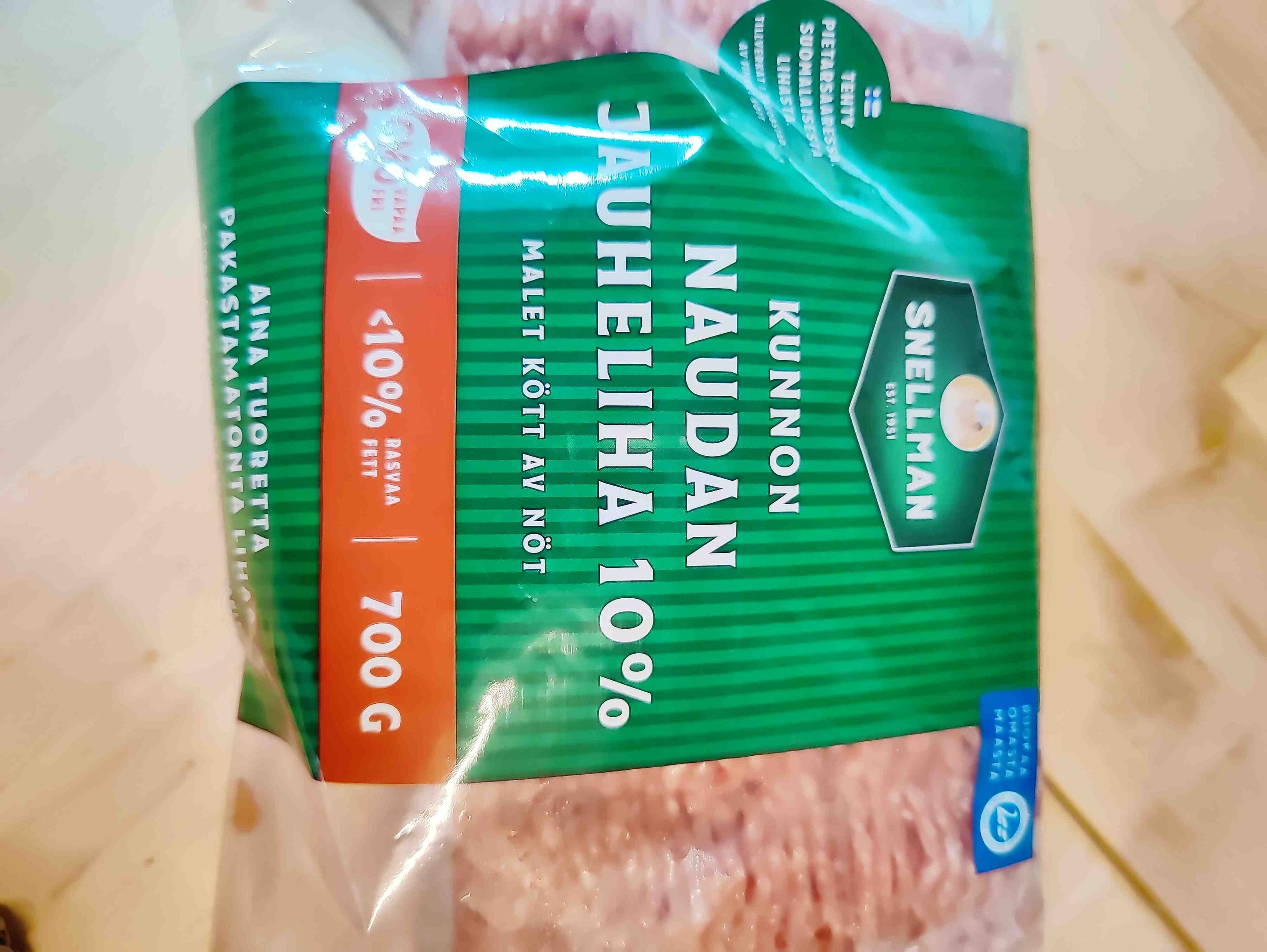 Snellman Kunnon Naudan jauheliha packshot