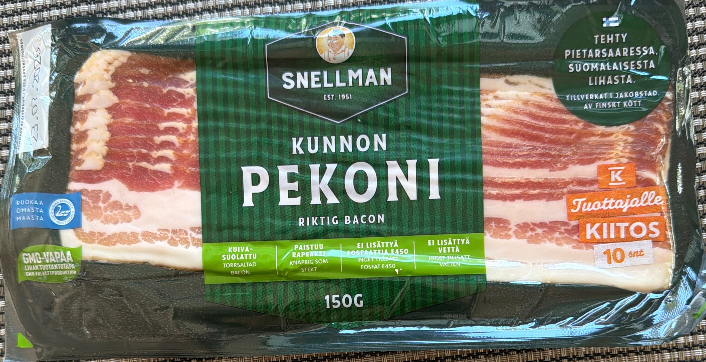 Snellman Kunnon Pekoni packshot
