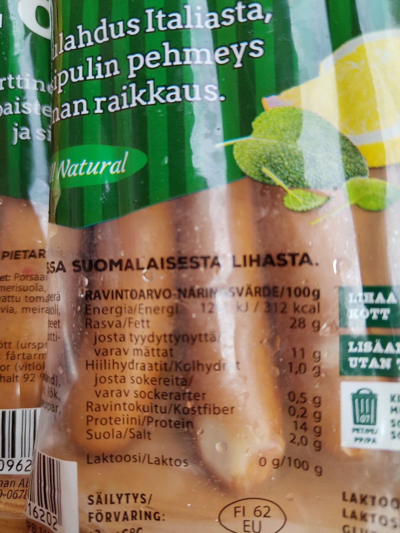 Snellman Toscana Makkara packshot