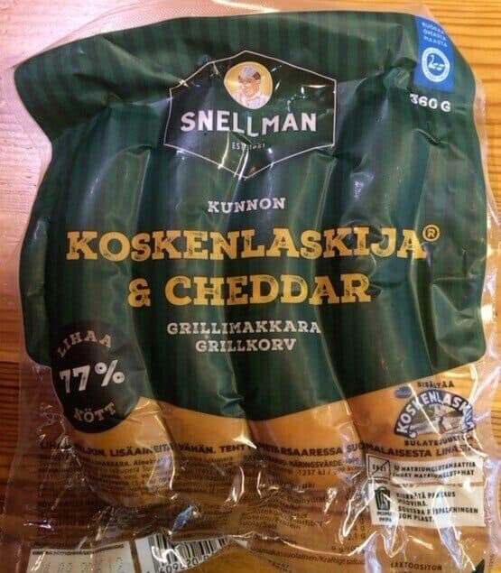 Snellman Kunnon Koskenlaskija & Cheddar packshot