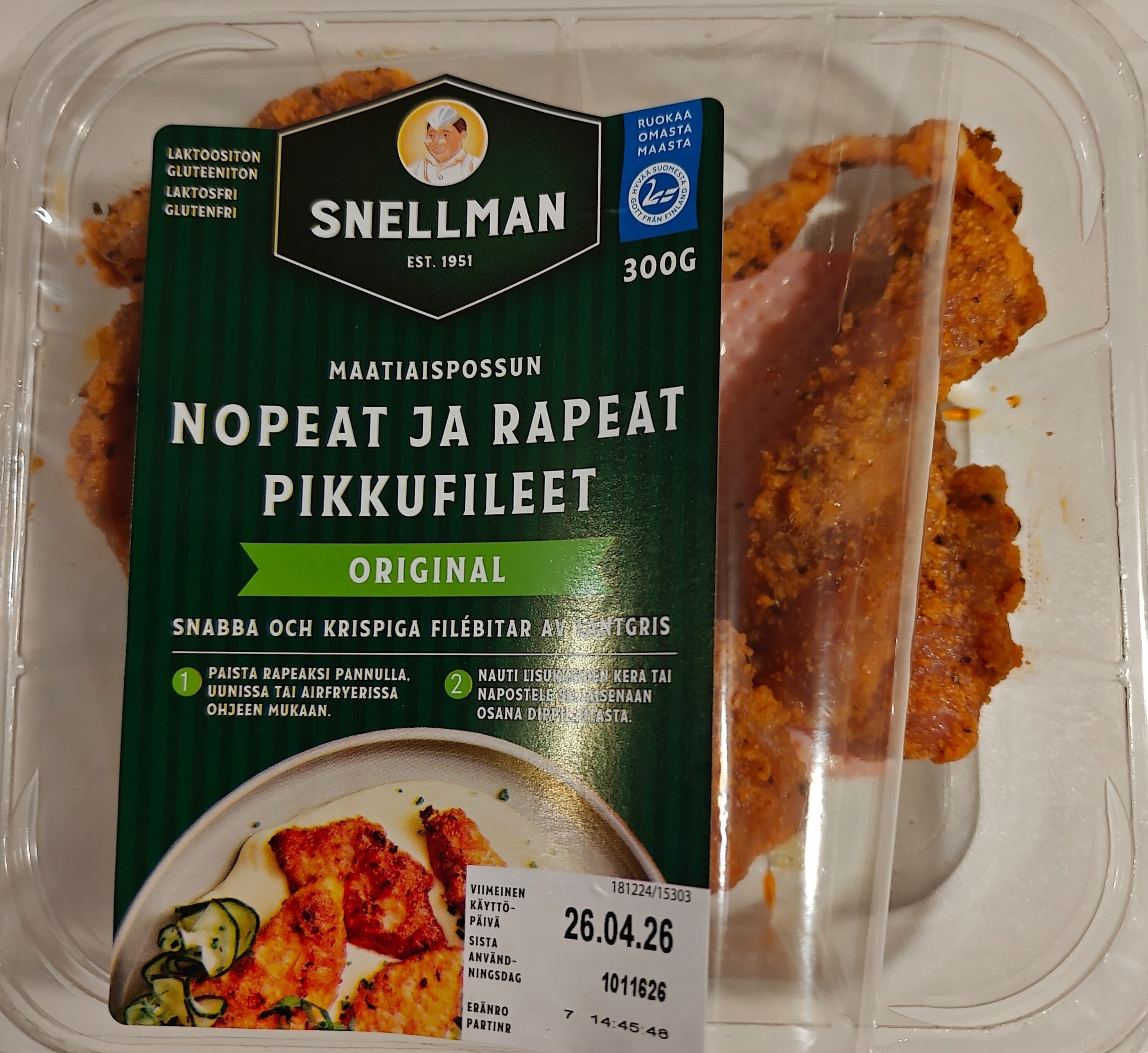 Snellman Maatiaispossun Nopeat Ja Rapeat Pikkufileet packshot
