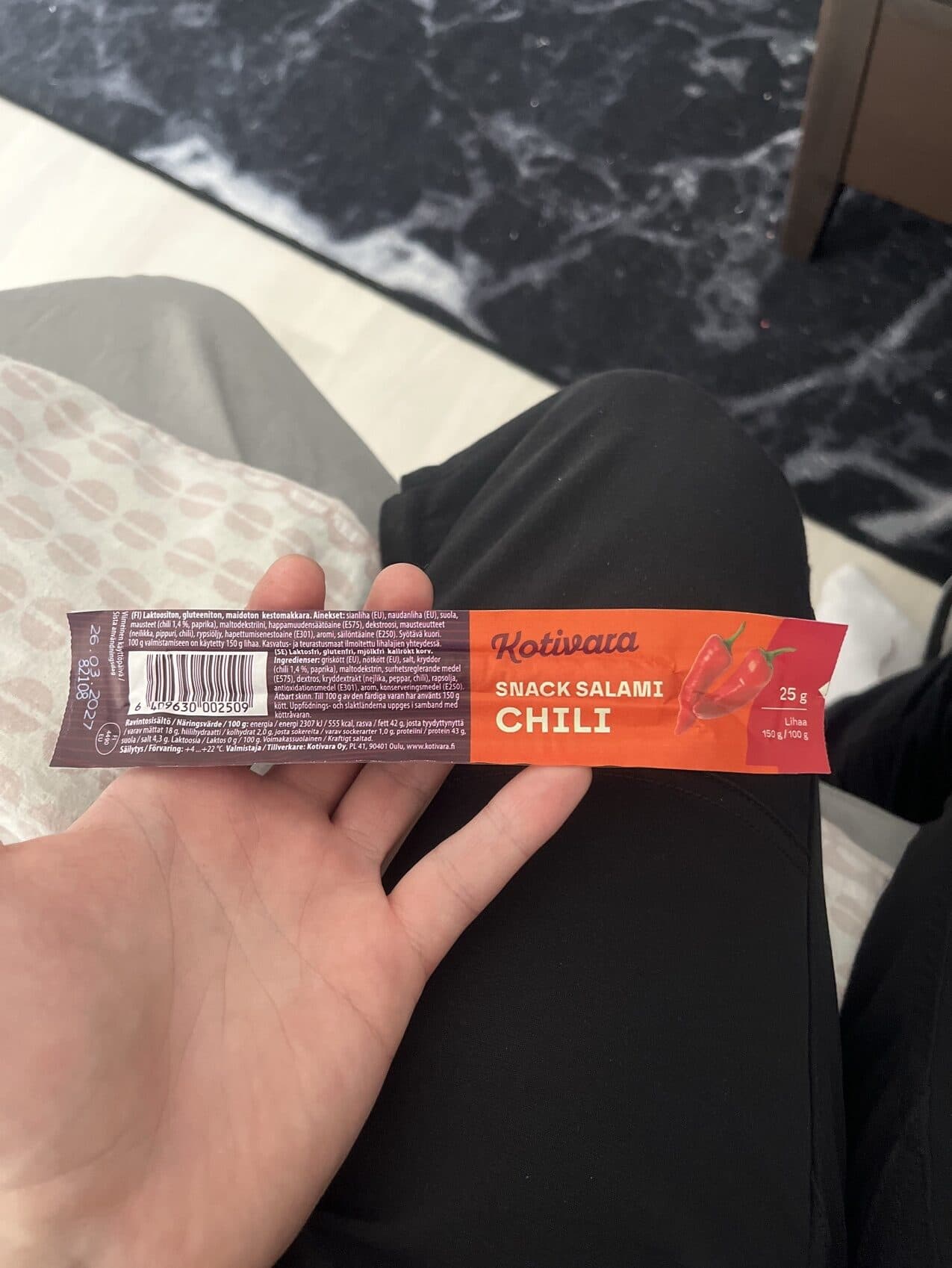 Kotivara Salami Snack Chili packshot