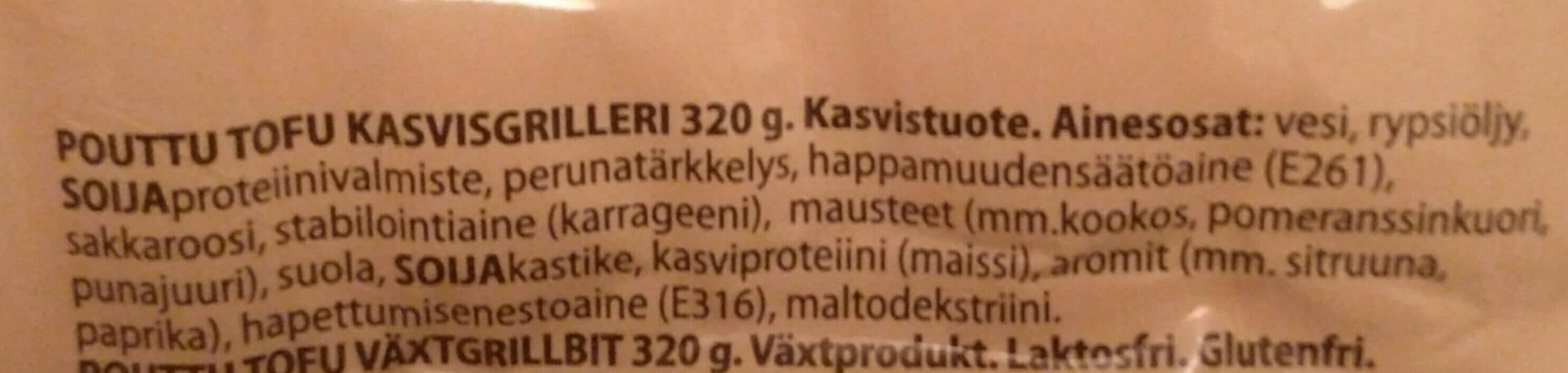 Pouttu Tofu kasvisgrilleri packshot