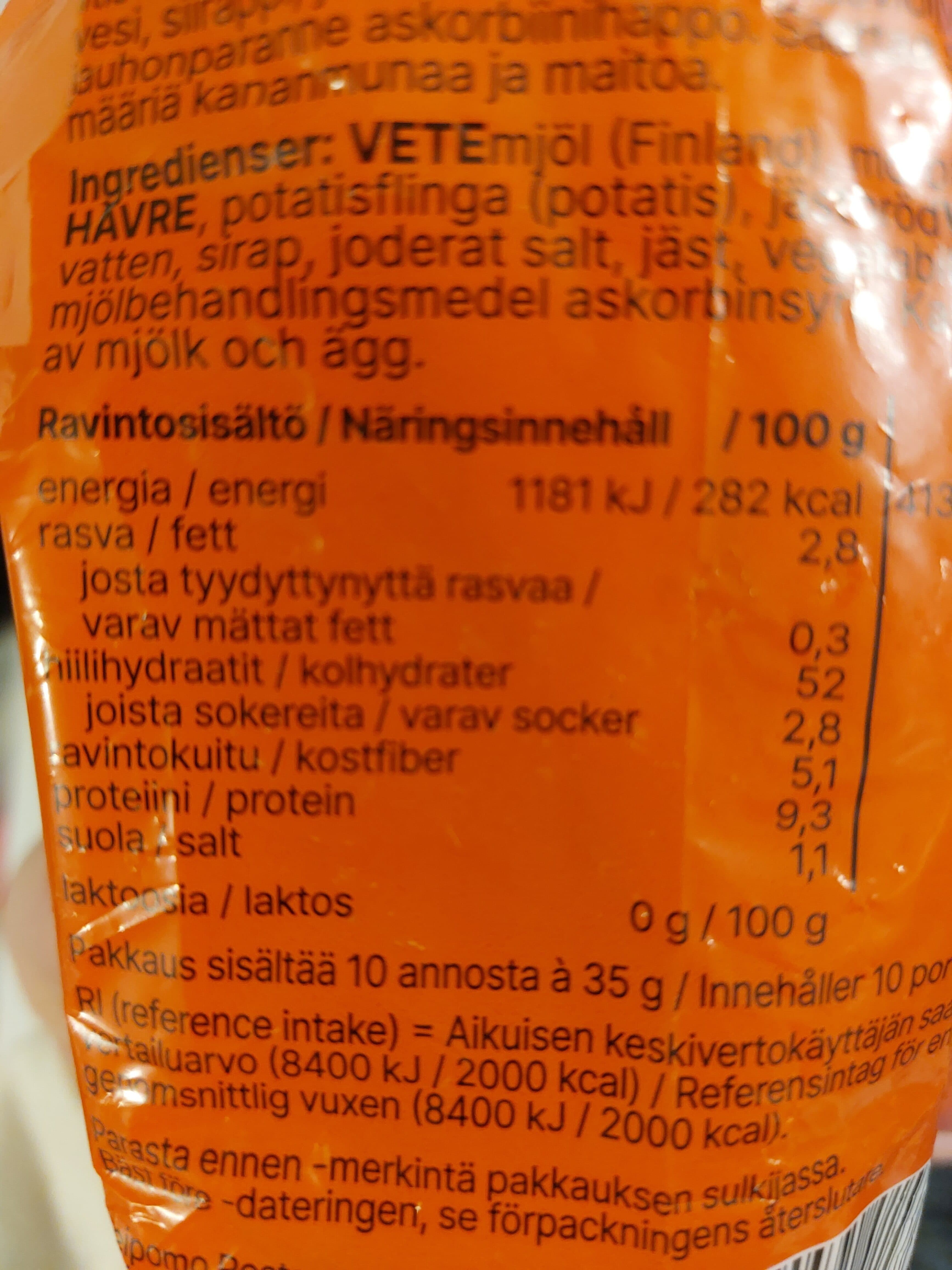 Leipolo Rosten Moniviljasämpylä Porkkana packshot