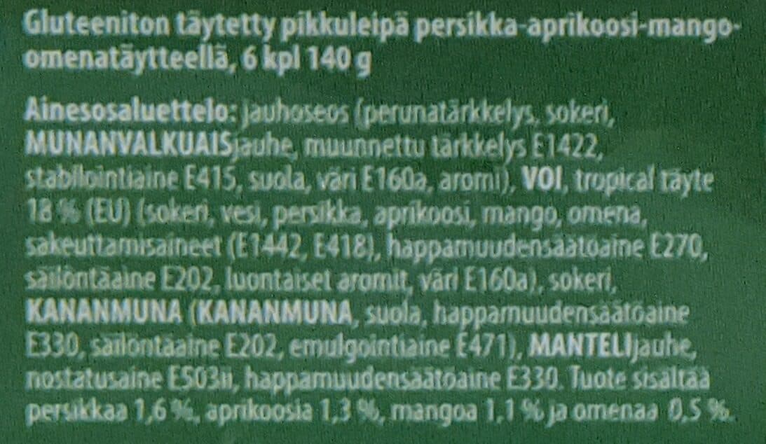 Rosten Gluteeniton täytetty pikkuleipä tropical packshot