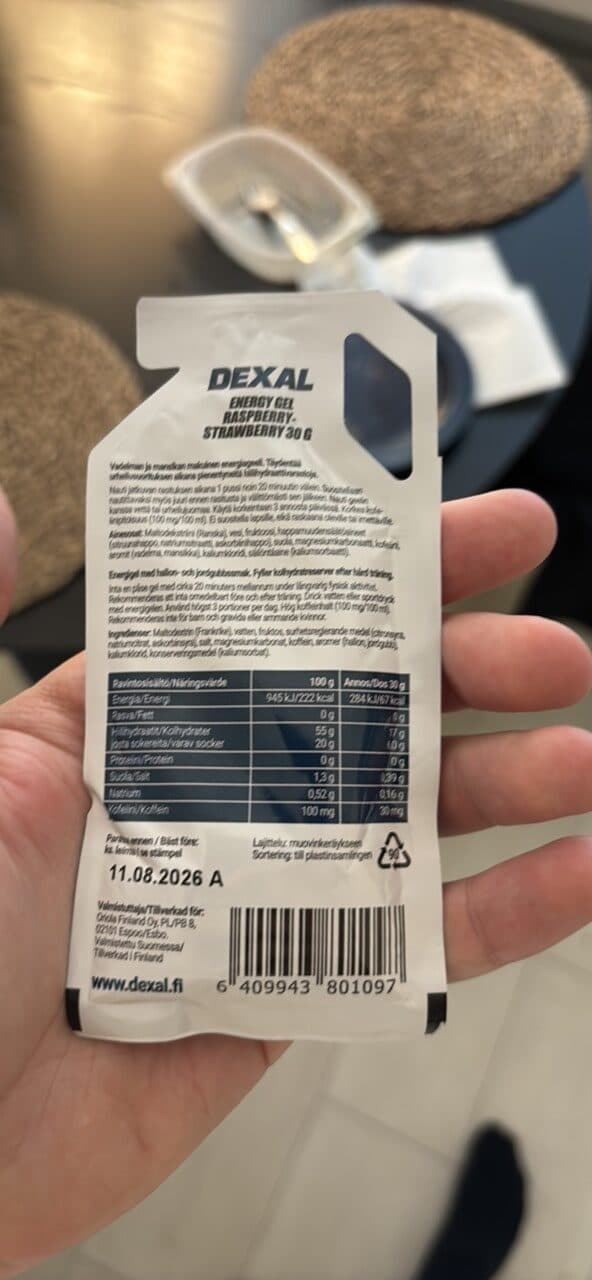 DEXAL ENERGY GEL RASPBERRY-STRAWBERRY packshot