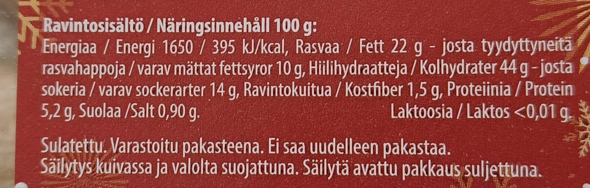 Malviala Malvialan perinteinen joulutorttu packshot