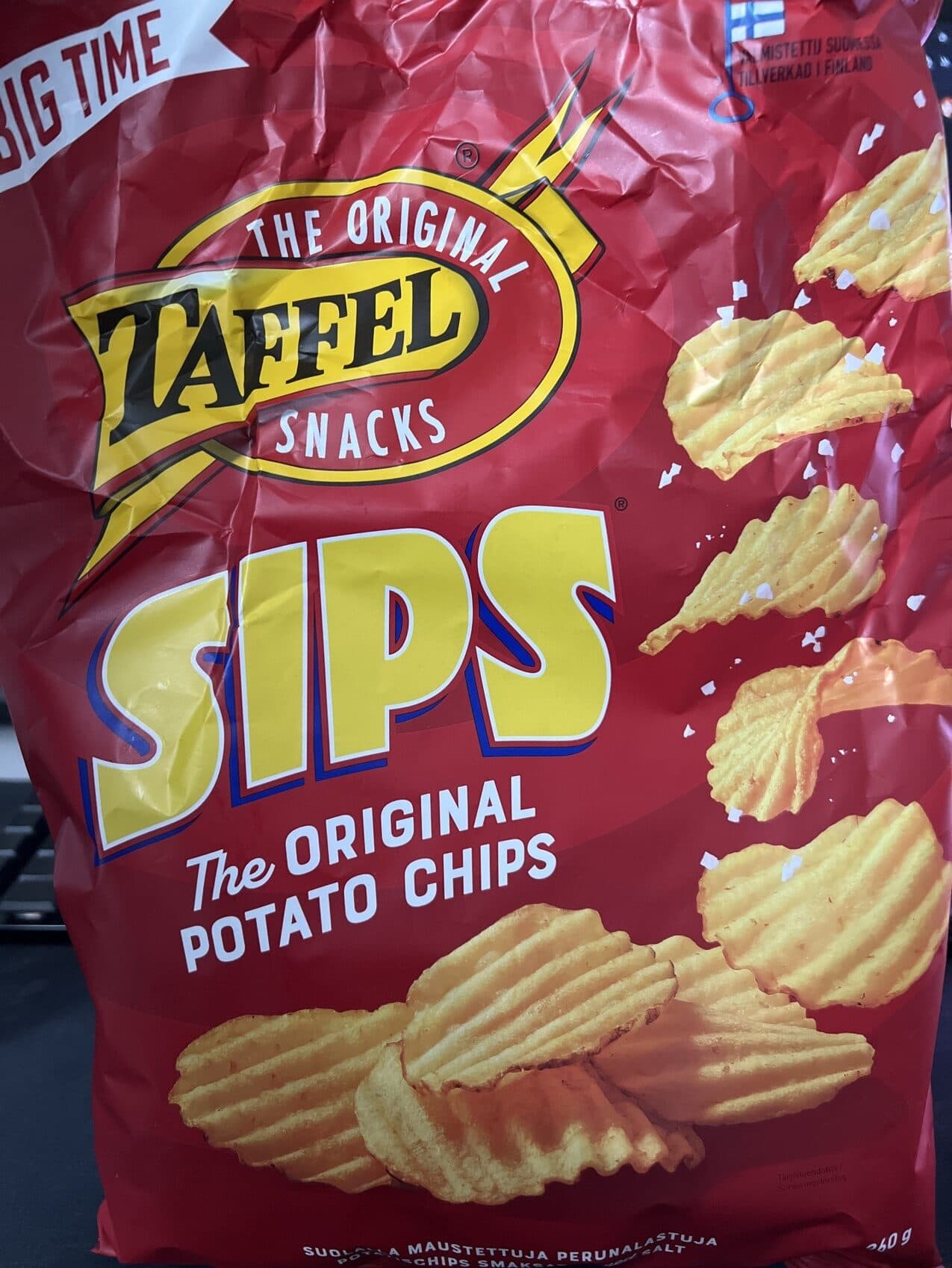 TAFFEL SIPS The Original Potato Chips packshot