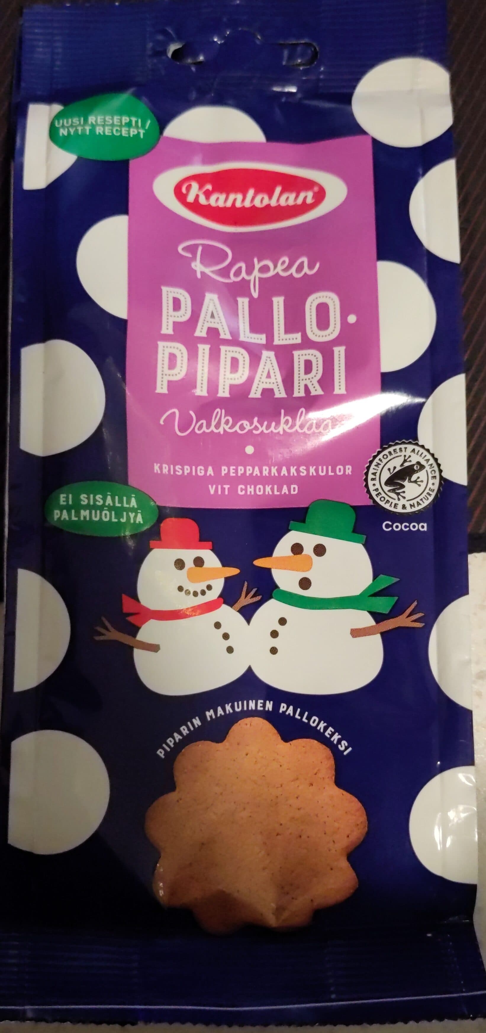 Kantolan Rapea pallopipari valkosuklaa packshot