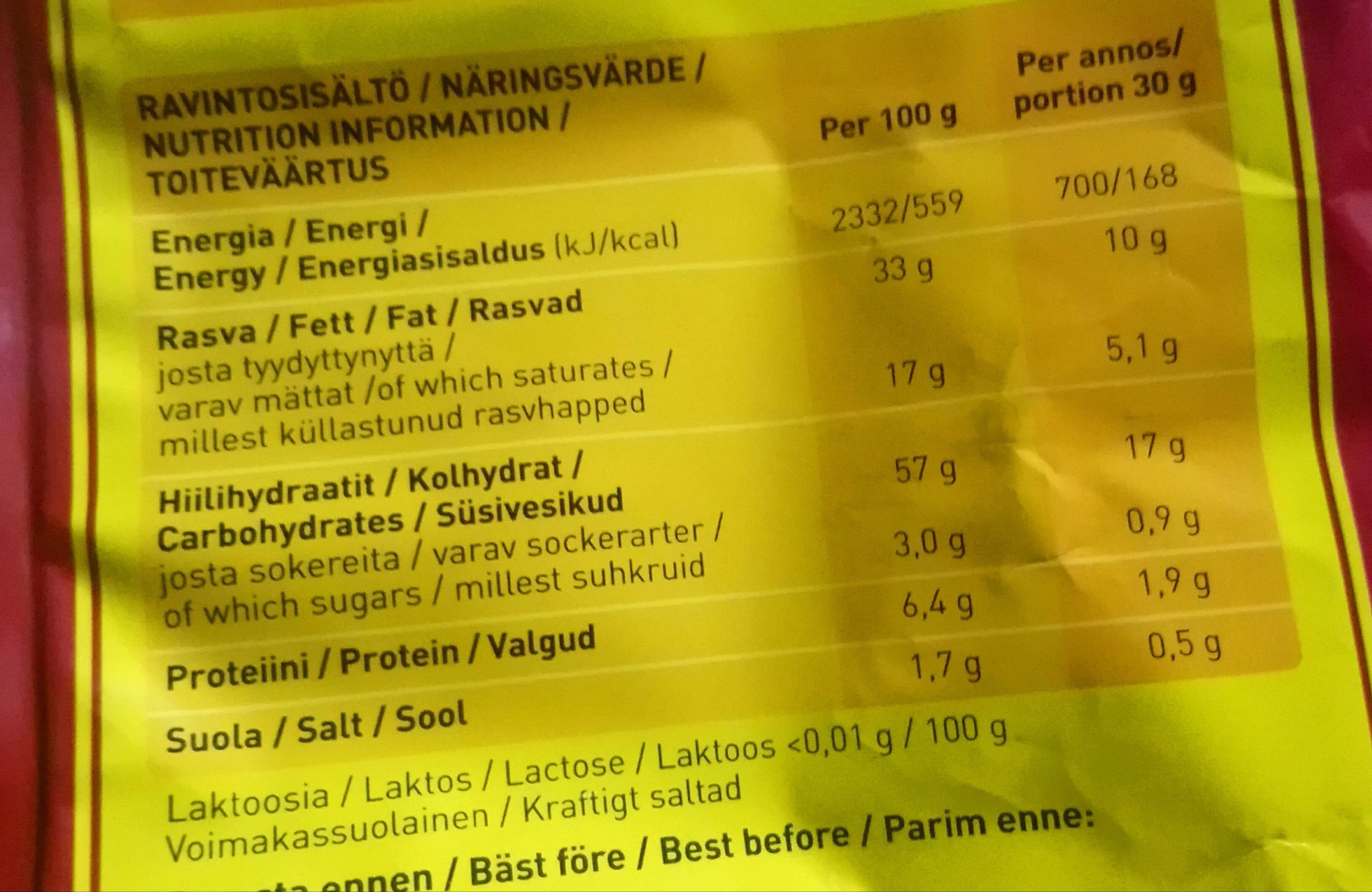 Taffel Bravado magusa tšilli maitselised kartulikrõpsud packshot