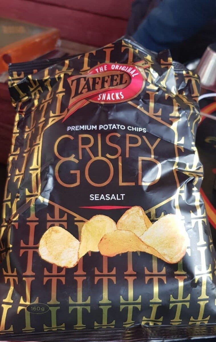 Taffel Crispy gold seasalt packshot