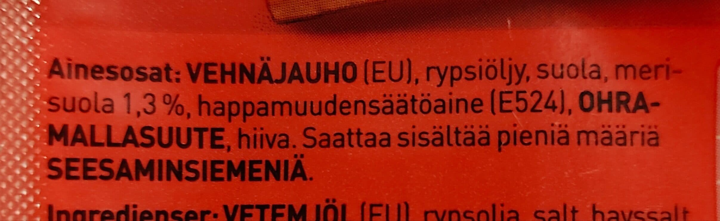 Taffel Suolatikkuja packshot