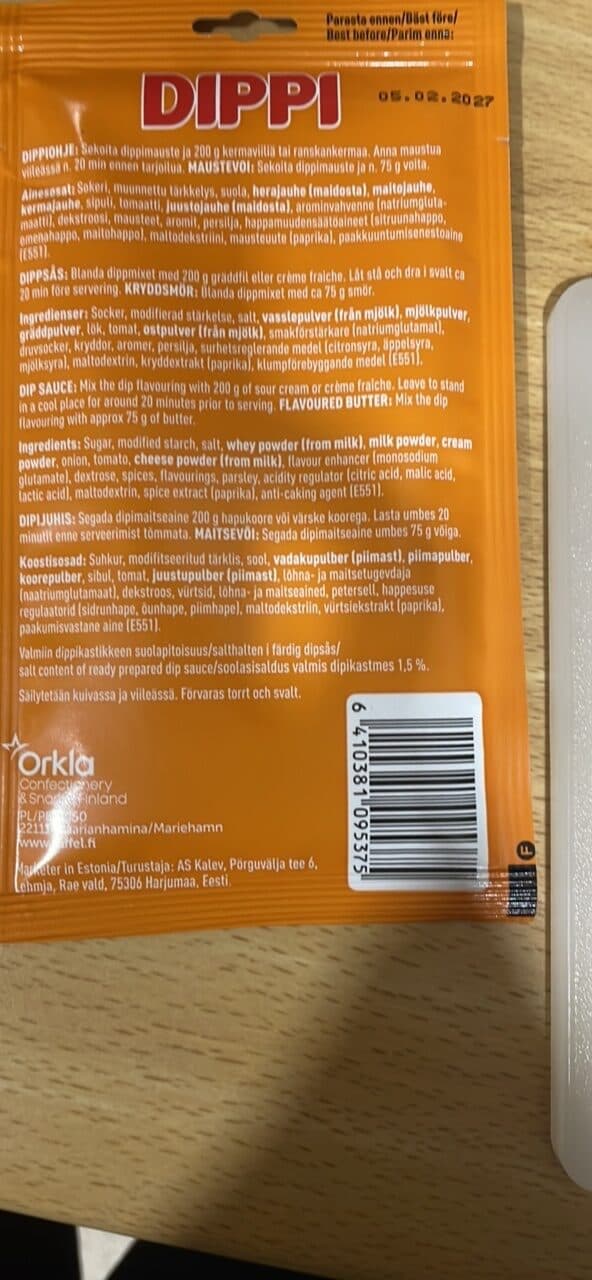 TAFFEL DIPPI RANCH packshot