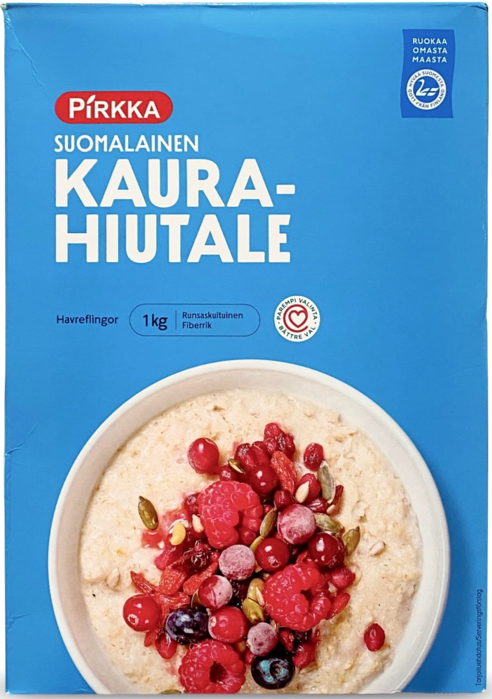 Pirkka Suomalainen Kaurahiutale packshot