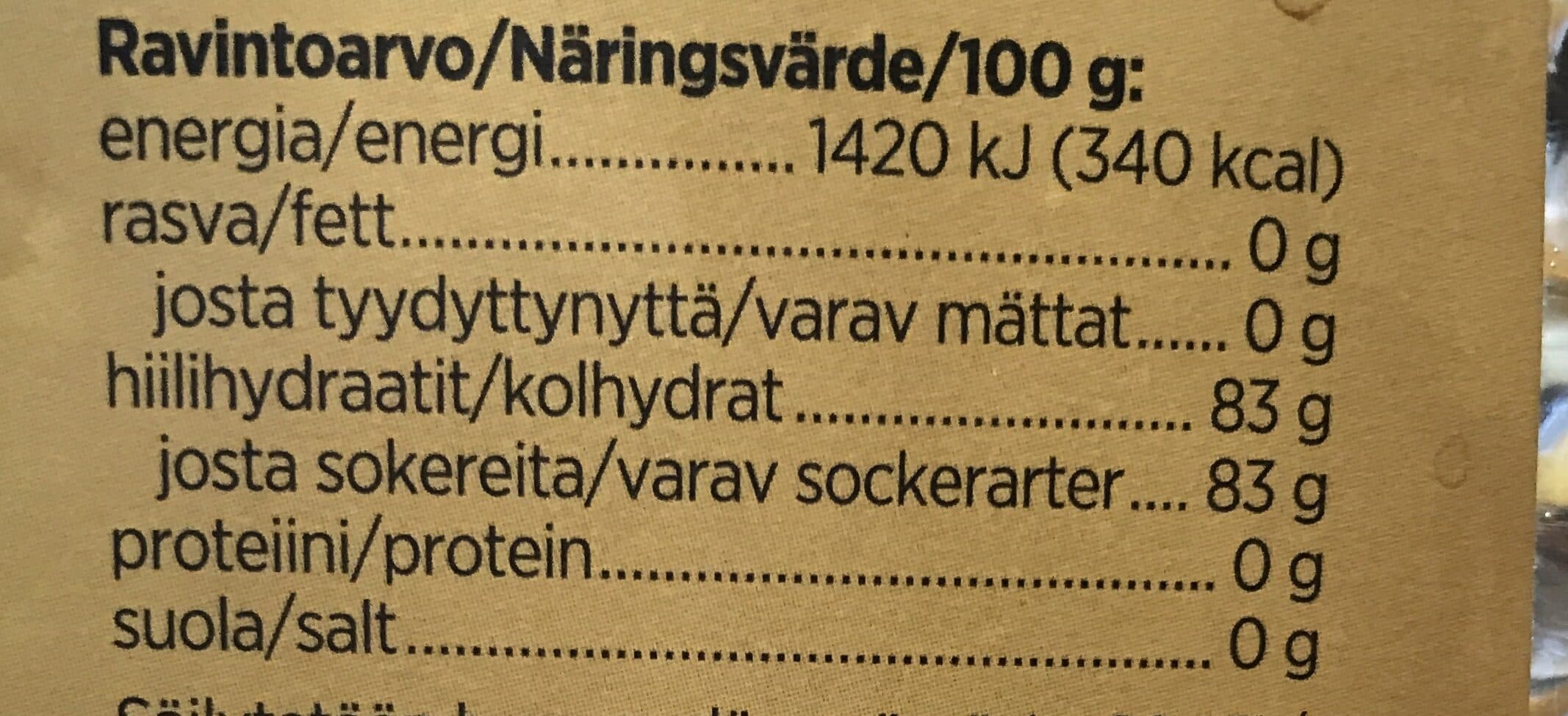 Menu Juokseva hunaja packshot