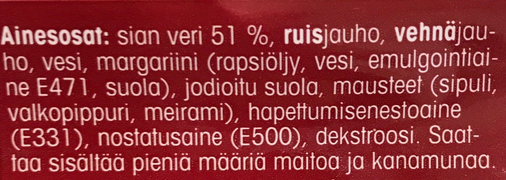 Pirkka Veriohukainen packshot