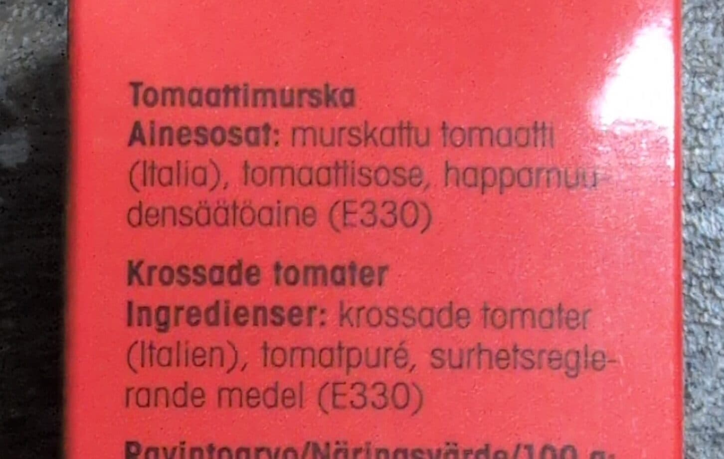 Pirkka Tomaattimurska packshot
