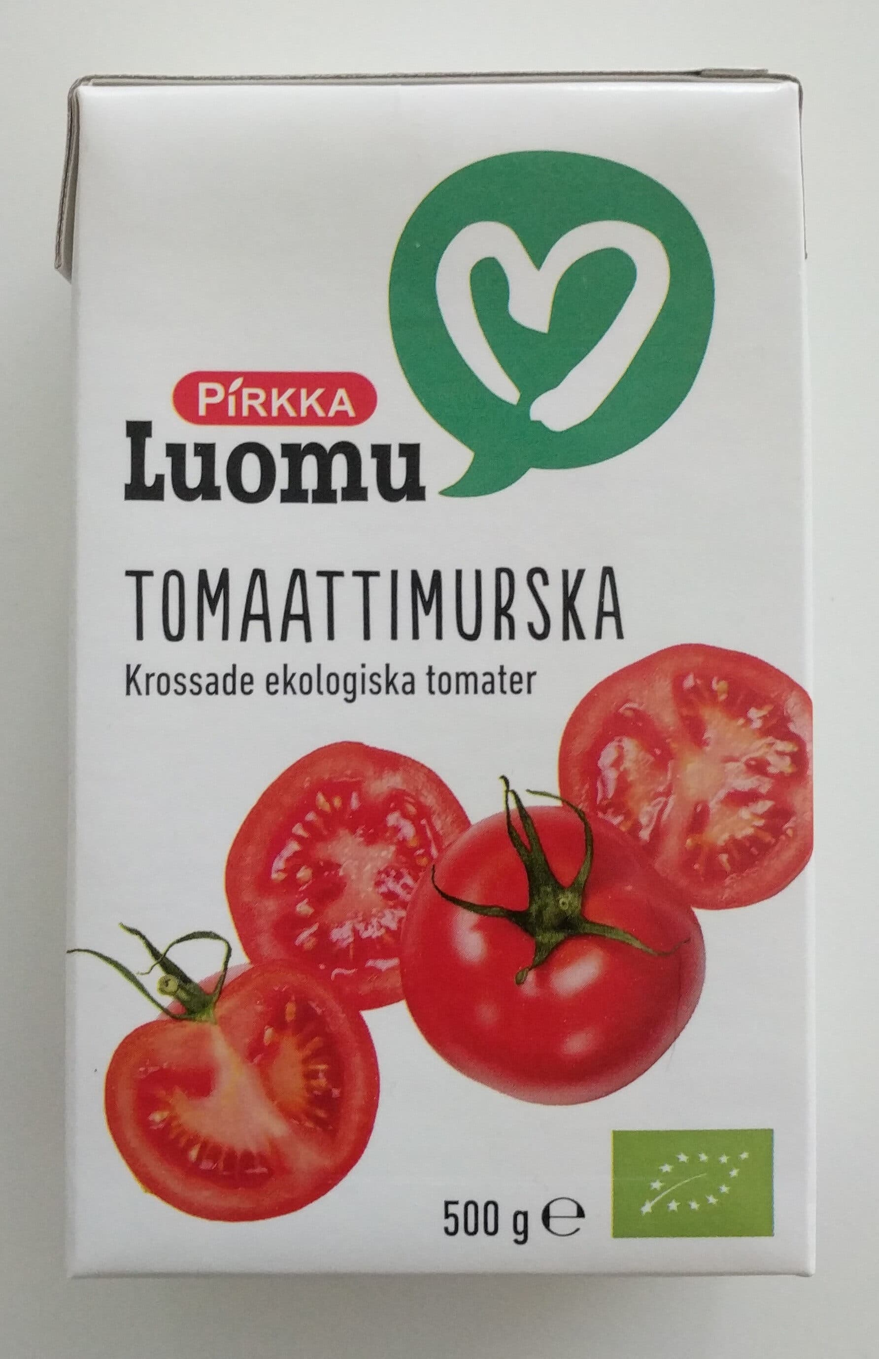 Pirkka Luomu tomaattimurska packshot