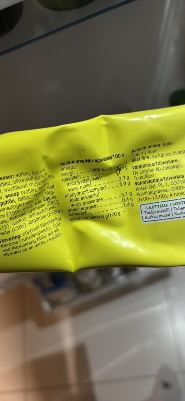 Pirkka KEVYT-MAJONEESI packshot