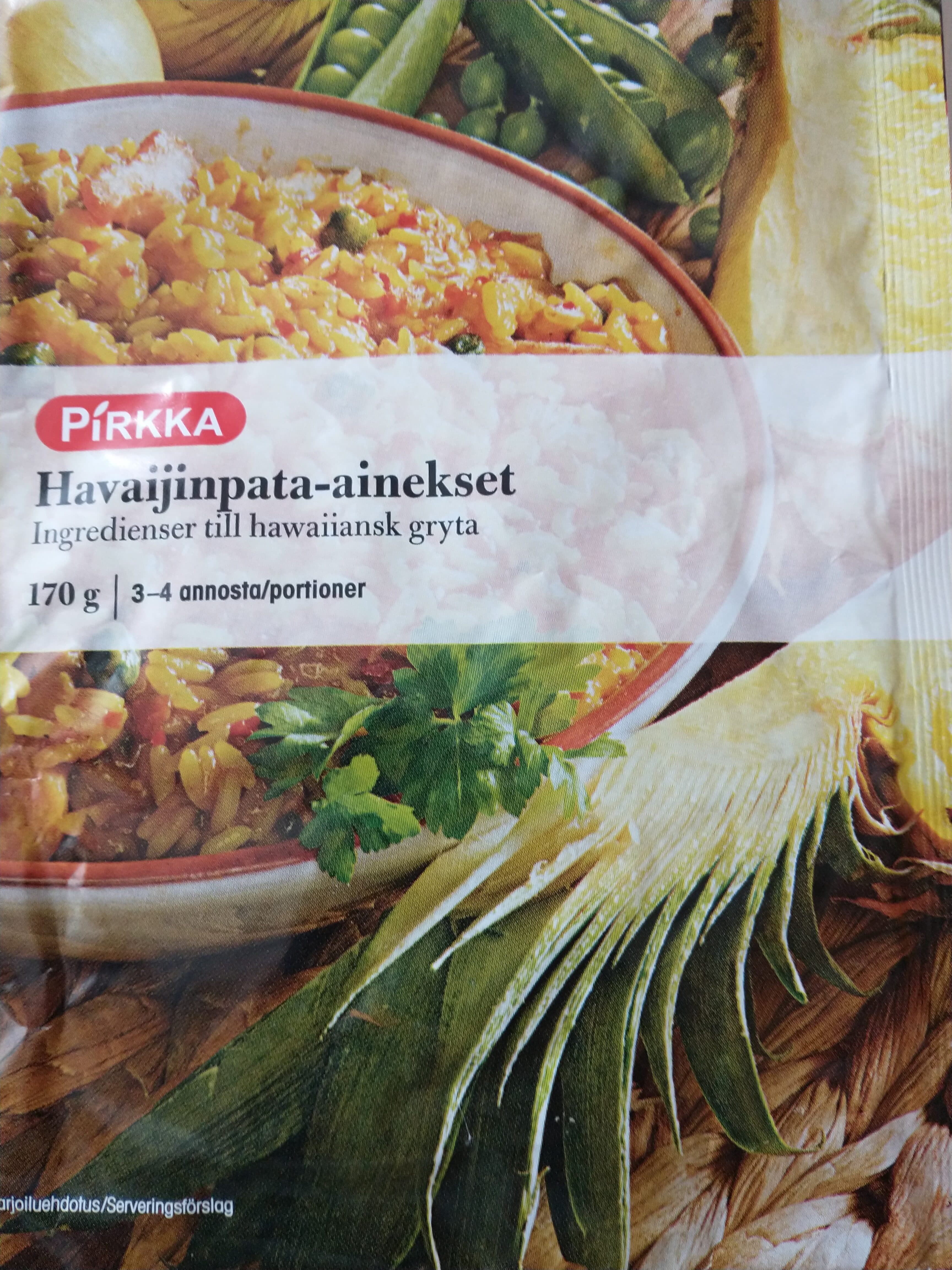 Pirkka Havaijiinpata-ainekset packshot