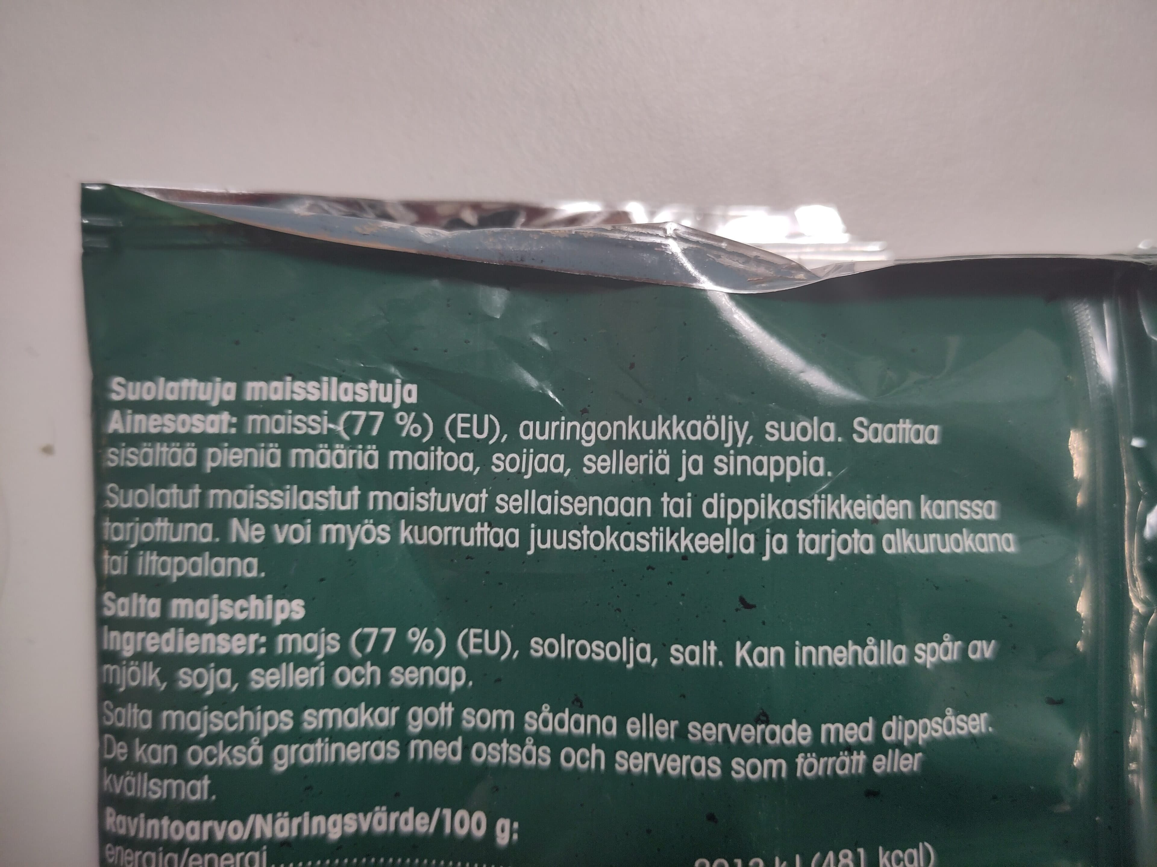 Pirkka Salted Tortilla Chips packshot