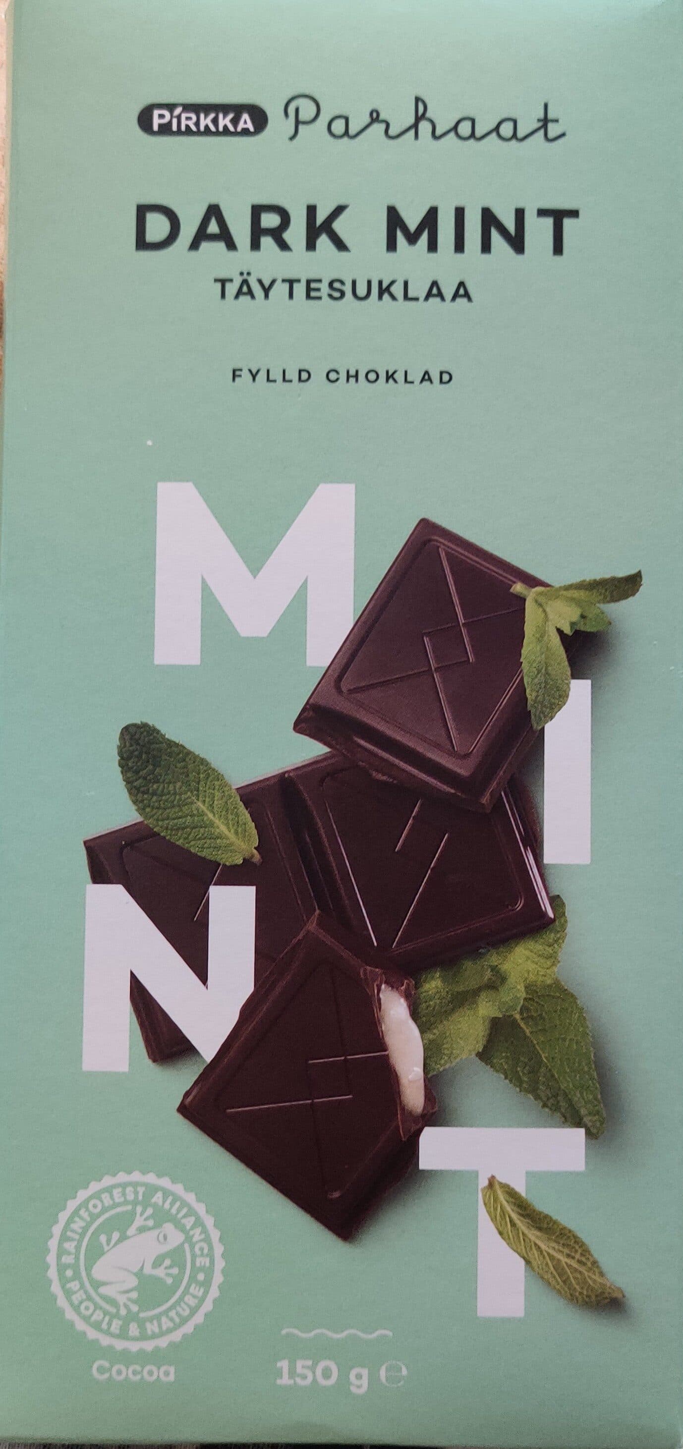 Pirkka Parhaat Dark Mint Täytesuklaa packshot