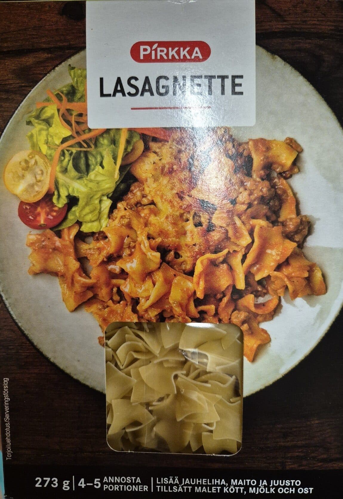 Pirkka Lasagnette packshot