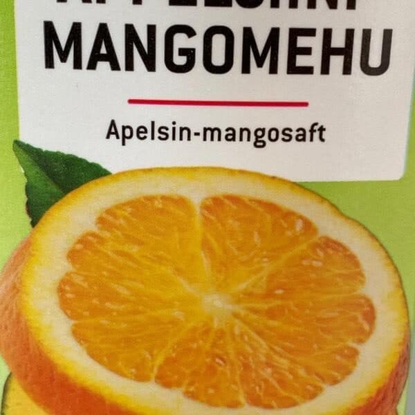 Pirkka Appelsiini-Mangomehu packshot