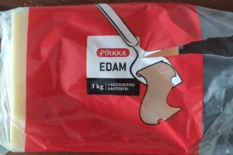 Pirkka Edam Laktoositon packshot