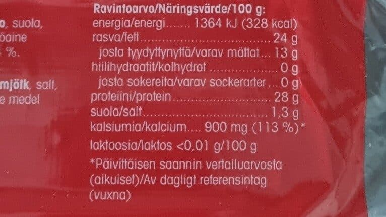 Pirkka Edam Laktoositon packshot