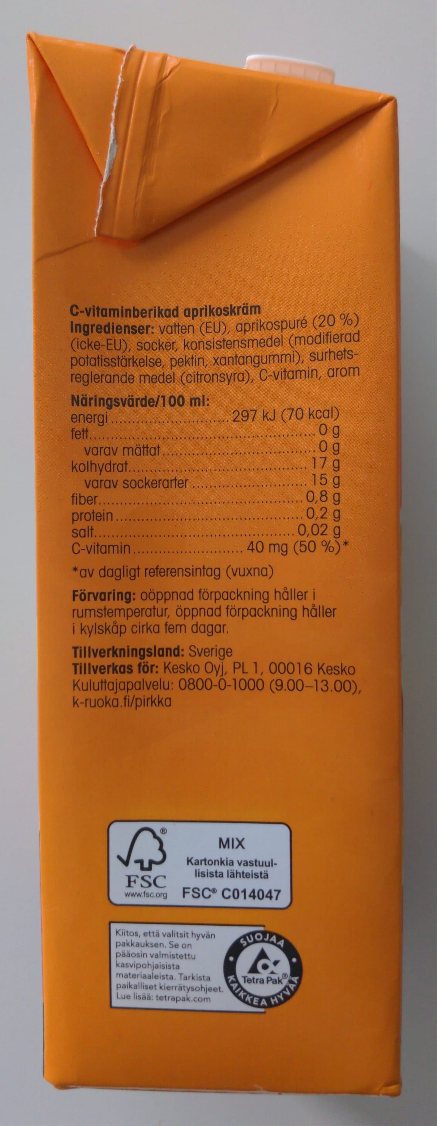 Open Food Facts 6410405116376 packshot