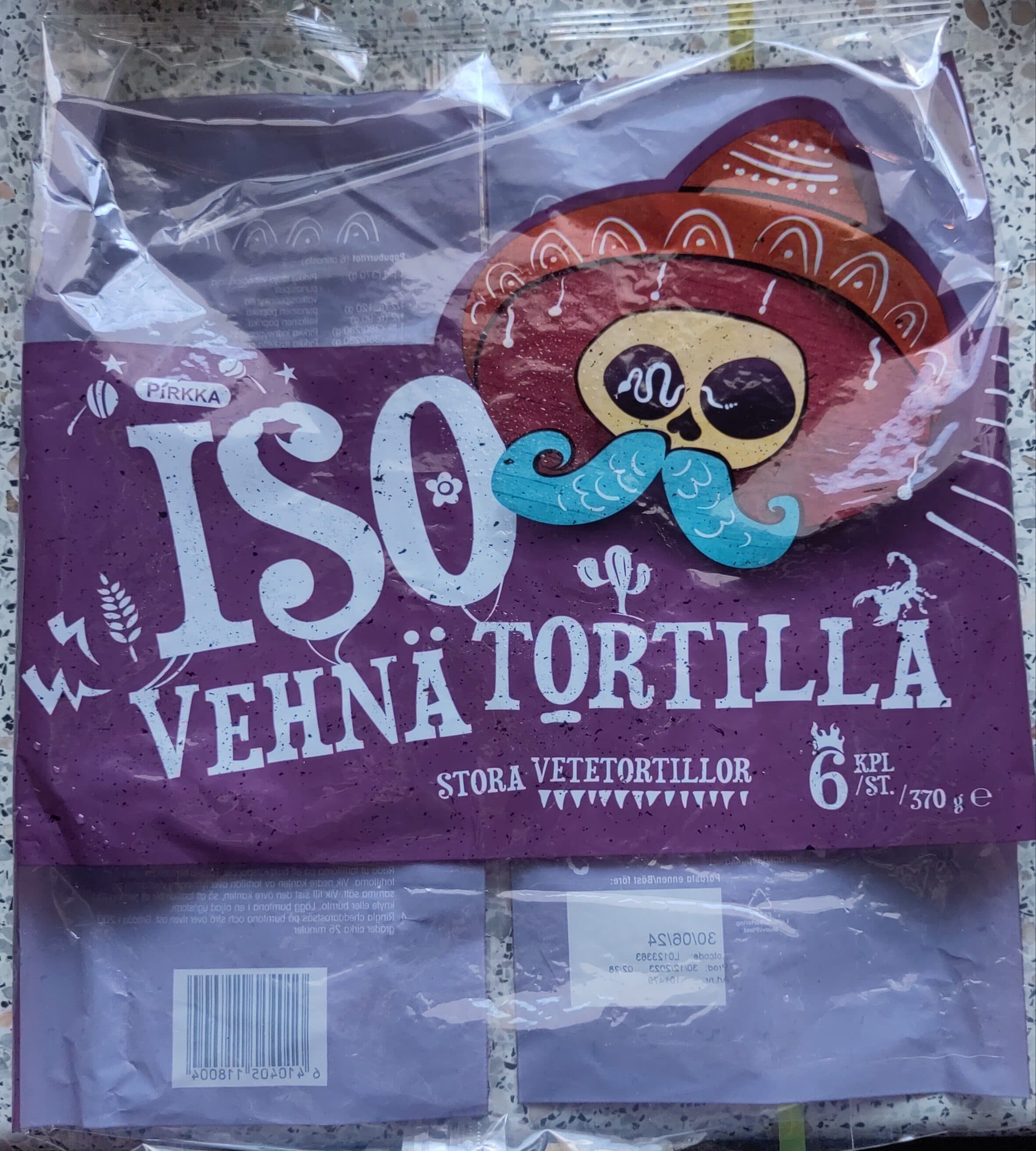 Pirkka Iso vehnätortilla packshot