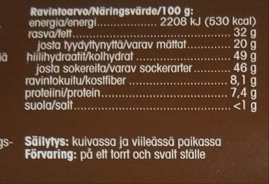 Pirkka Tumma Leivontasuklaa packshot