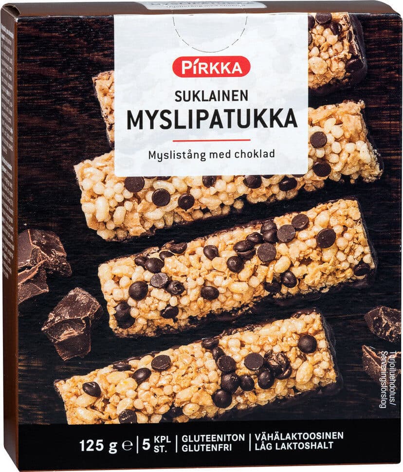 Pirkka Pirkka Suklaa-myslipatukka 5kpl / packshot