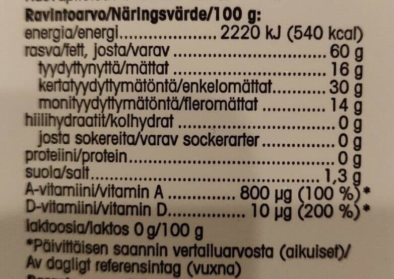 Pirkka Margariini 60% suolainen packshot