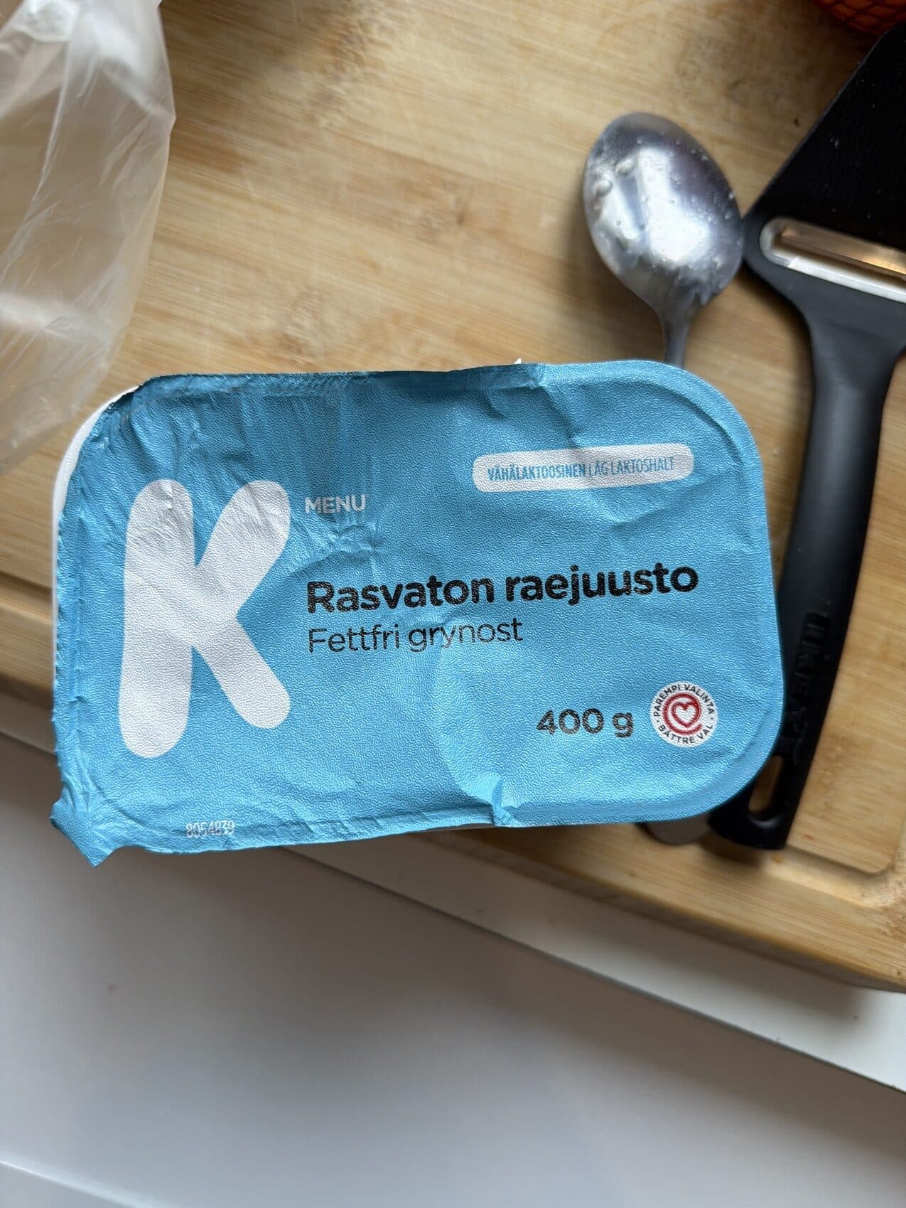 K MENU Rasvaton raejuusto packshot
